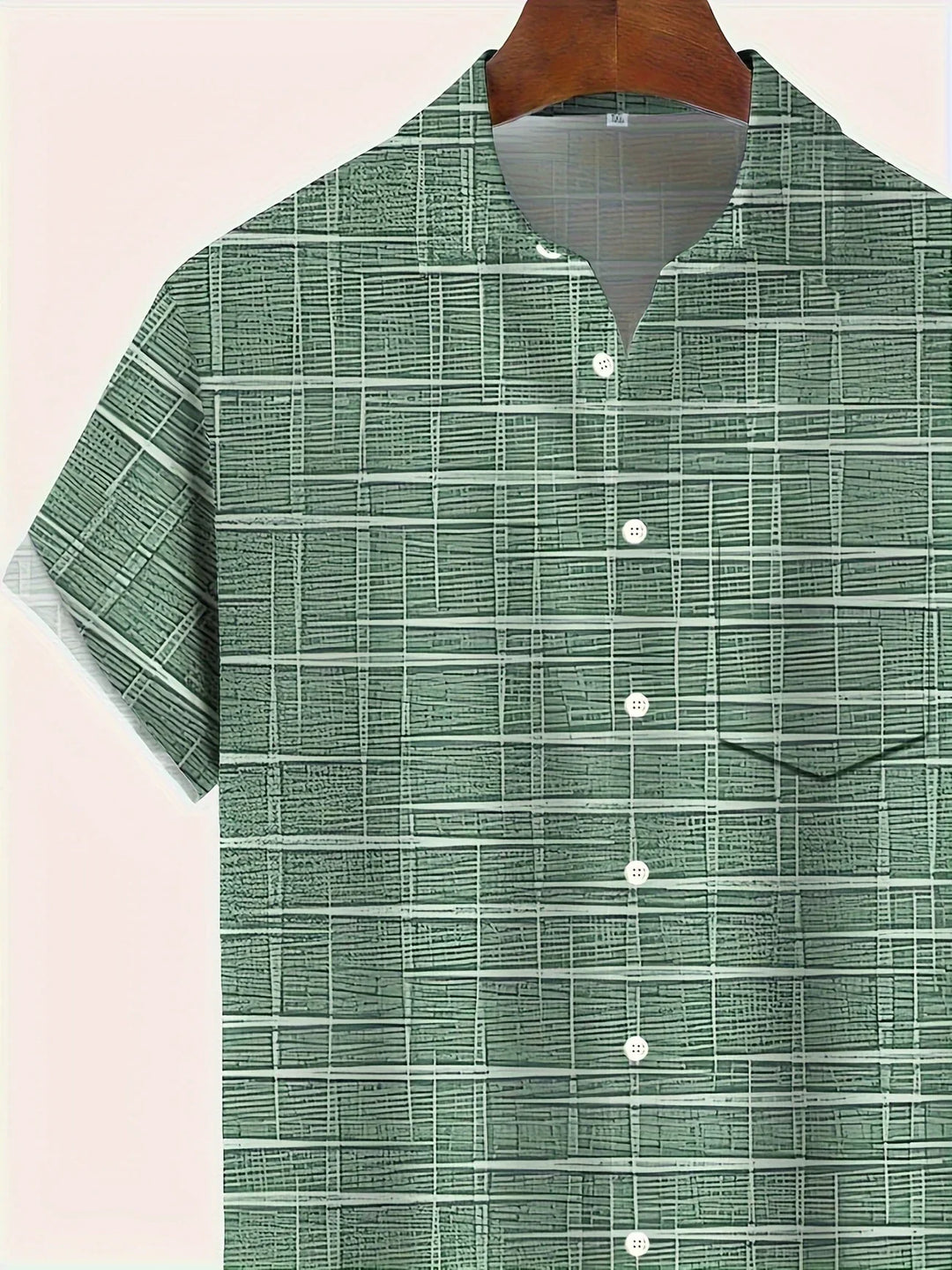 Haroyan - Camisa Elegante Con Estampado De Rayas a Cuadros