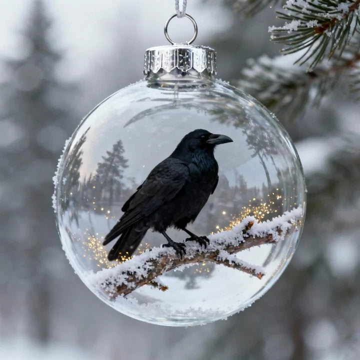 FrostFlight - Colección De Adornos Navideños De Cristal Con Simpáticos Pájaros