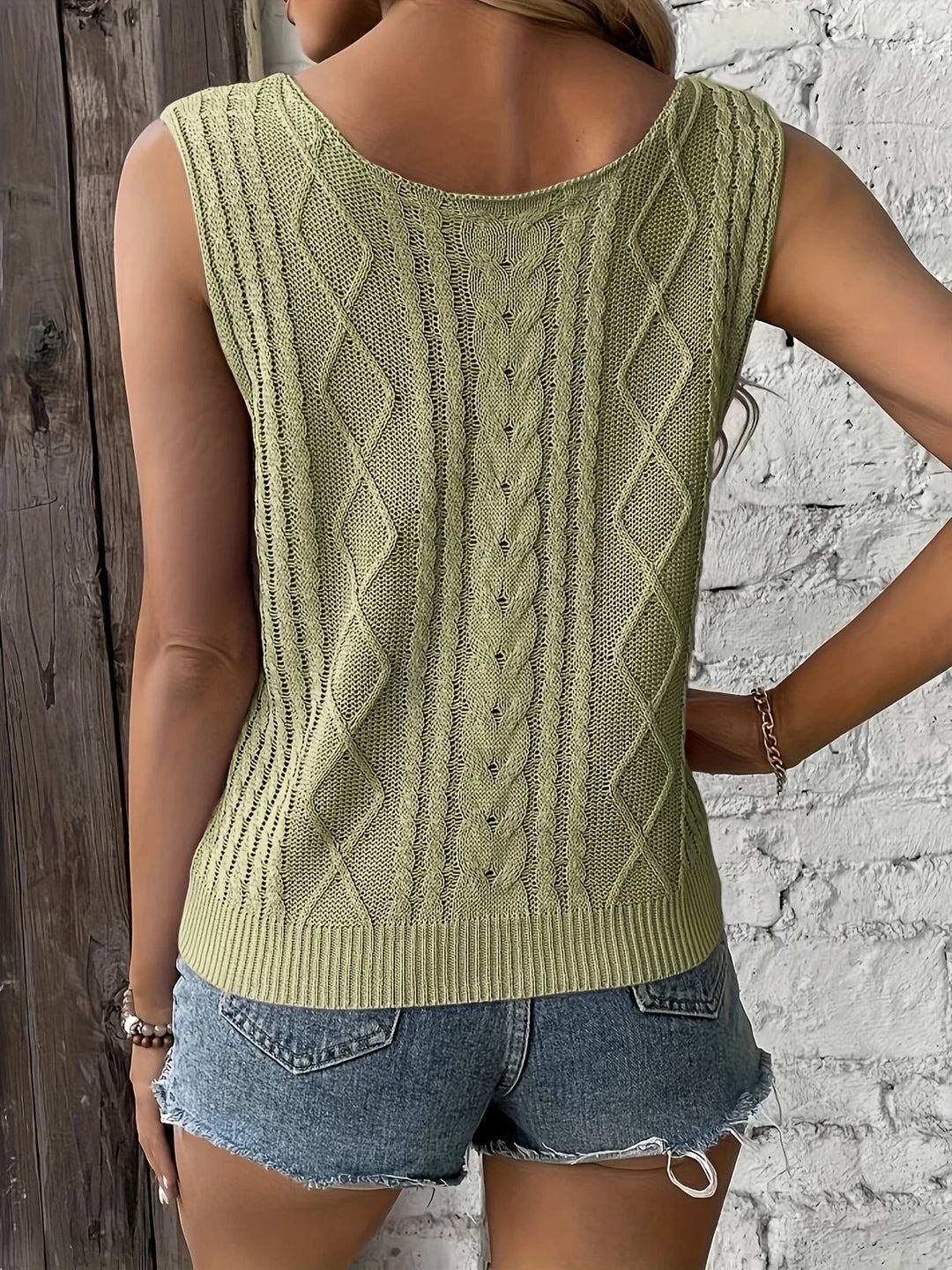 Juno - Top Informal Sin Mangas Con Cuello En V