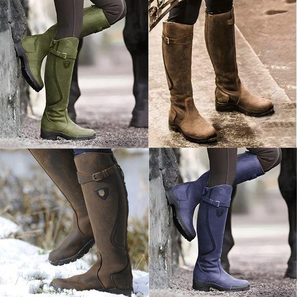 Tharika - Botas De Montar Impermeables De Cuero