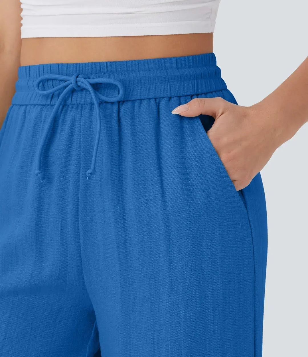 Zafeiria - Elegantes Pantalones De Lino