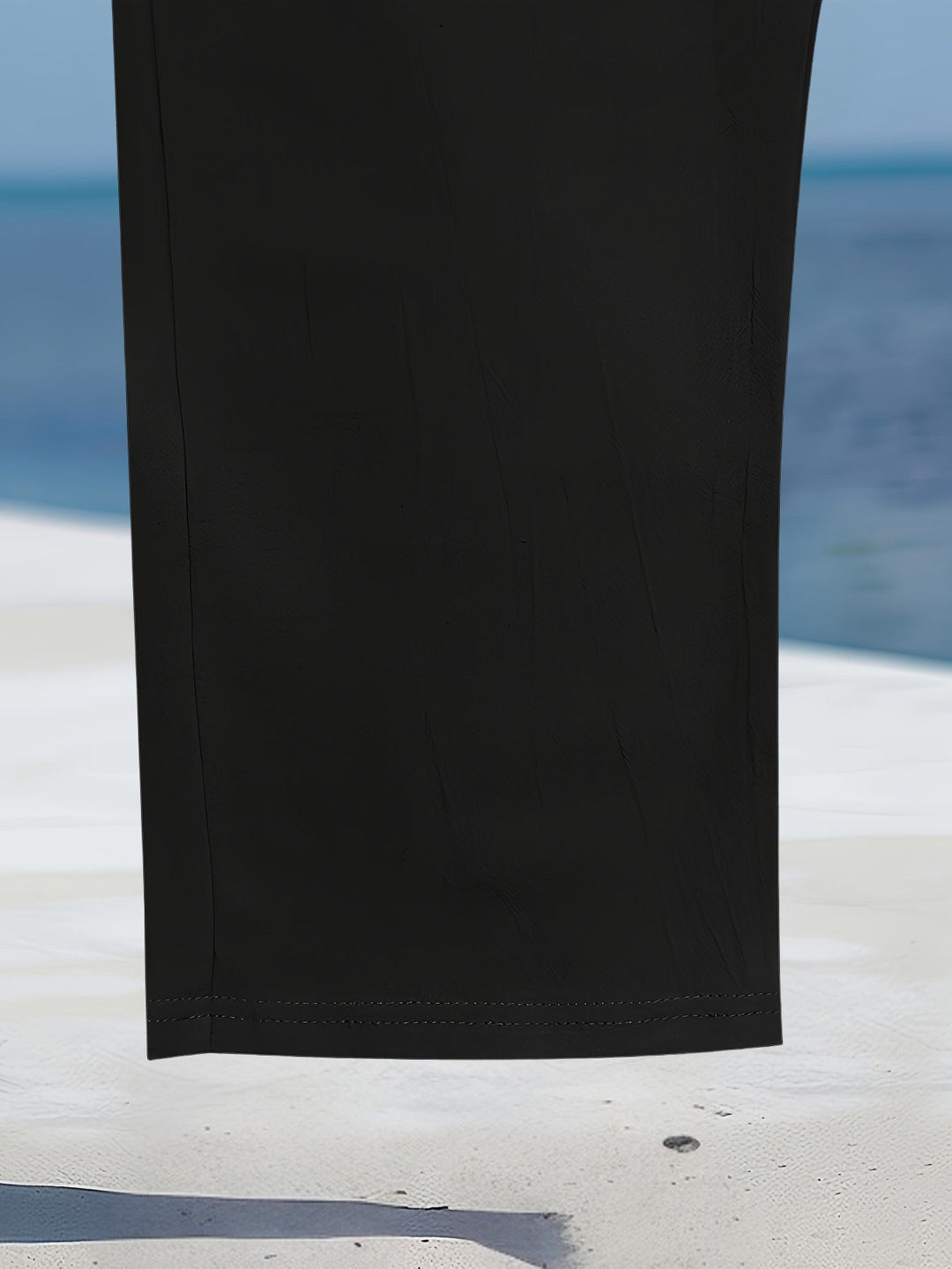 Aznar - Pantalón Elástico Informal De Lino