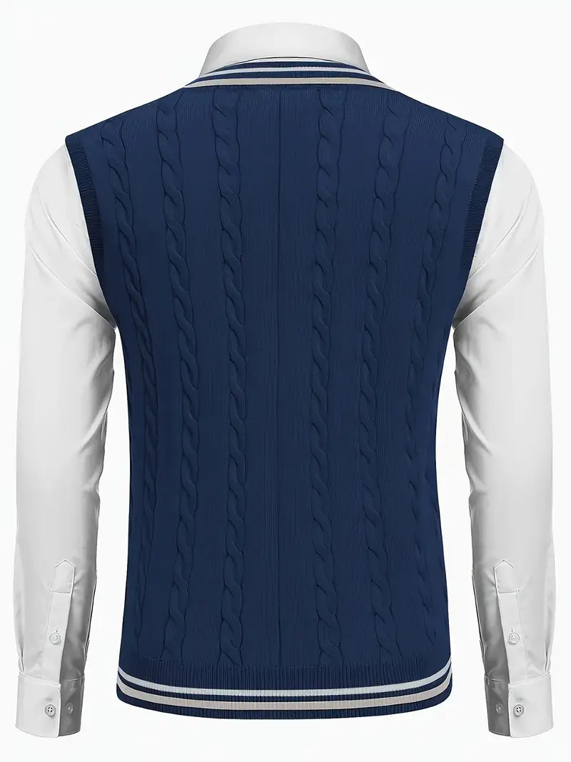 Duane - Jersey De Punto Sin Mangas Con Cuello En V