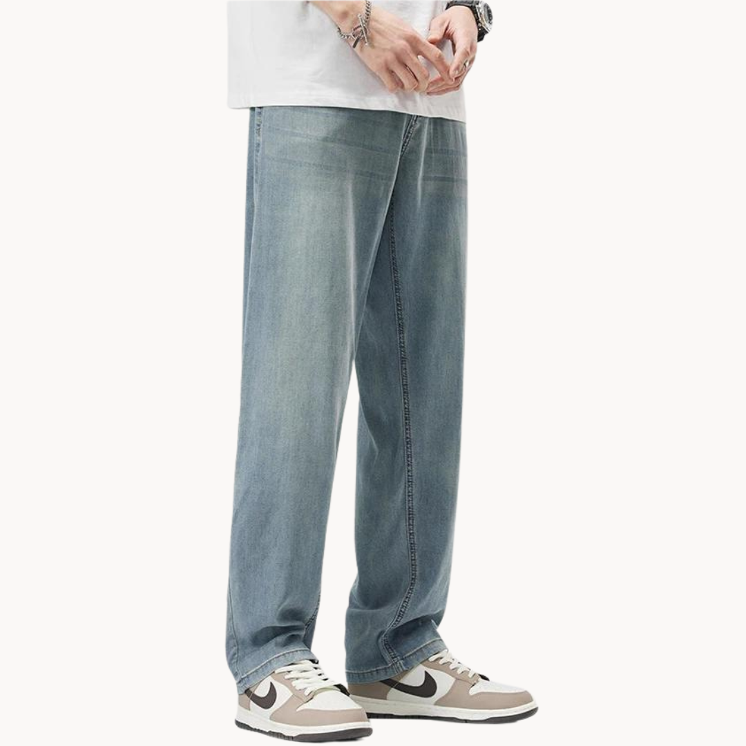 Teofilo - Pantalón Elegante De Pierna Ancha