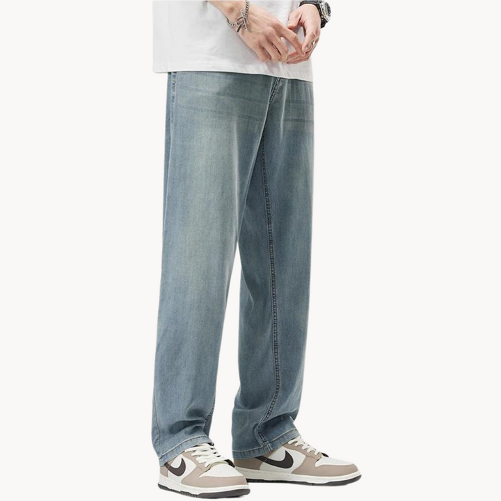 Teofilo - Pantalón Elegante De Pierna Ancha
