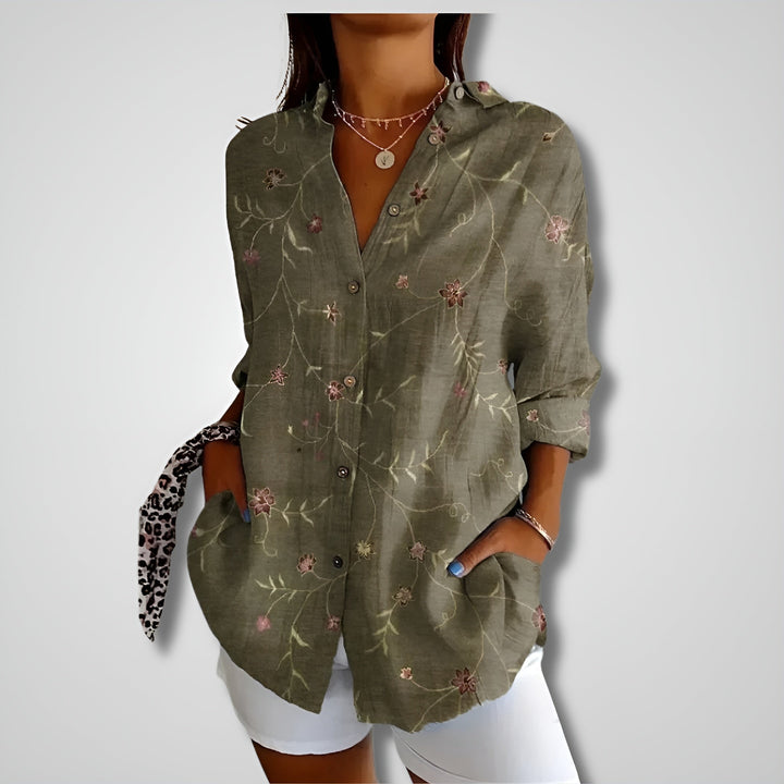 Shalom - Elegante Blusa De Manga Larga