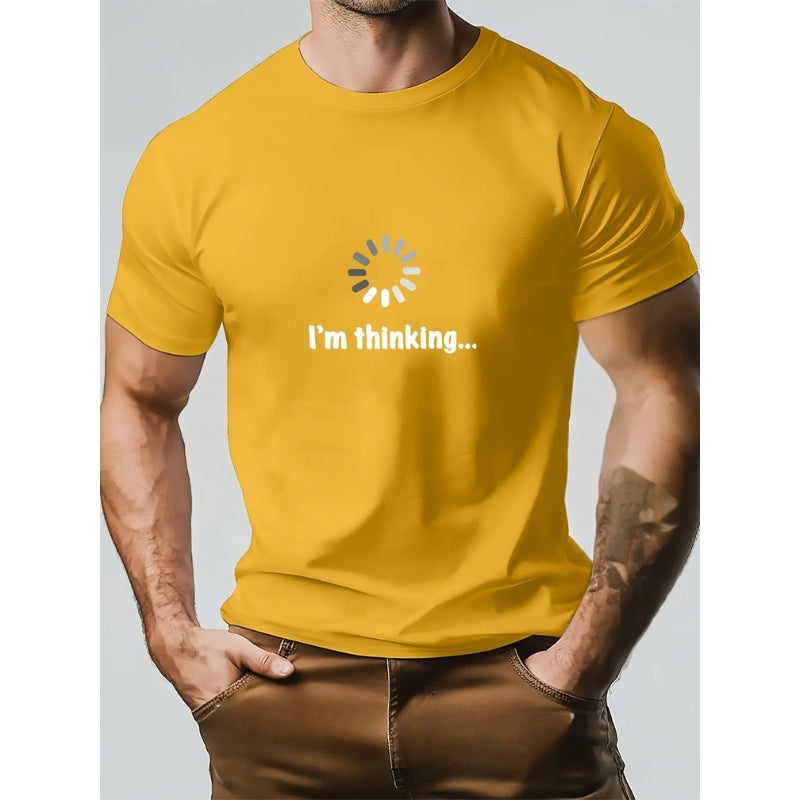 Think – Camiseta De Algodón y Estampada