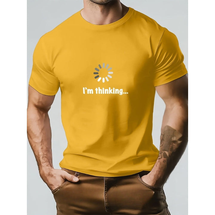 Think – Camiseta De Algodón y Estampada
