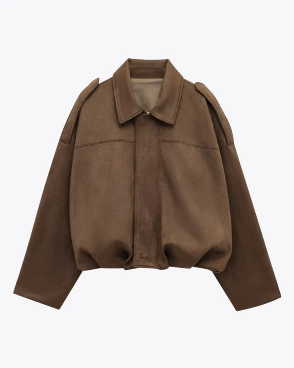 Alena - Cazadora Bomber de Ante