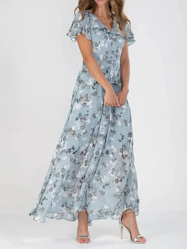 Astrid - Vestido Largo Con Estampado Floral