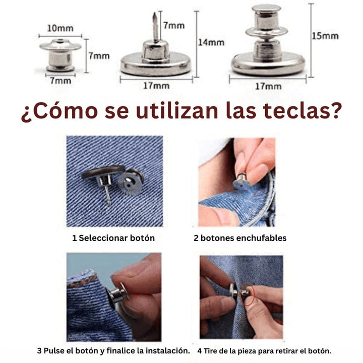CinchPin - Hebilla Ajustable Para Cintura con Ajuste Perfecto