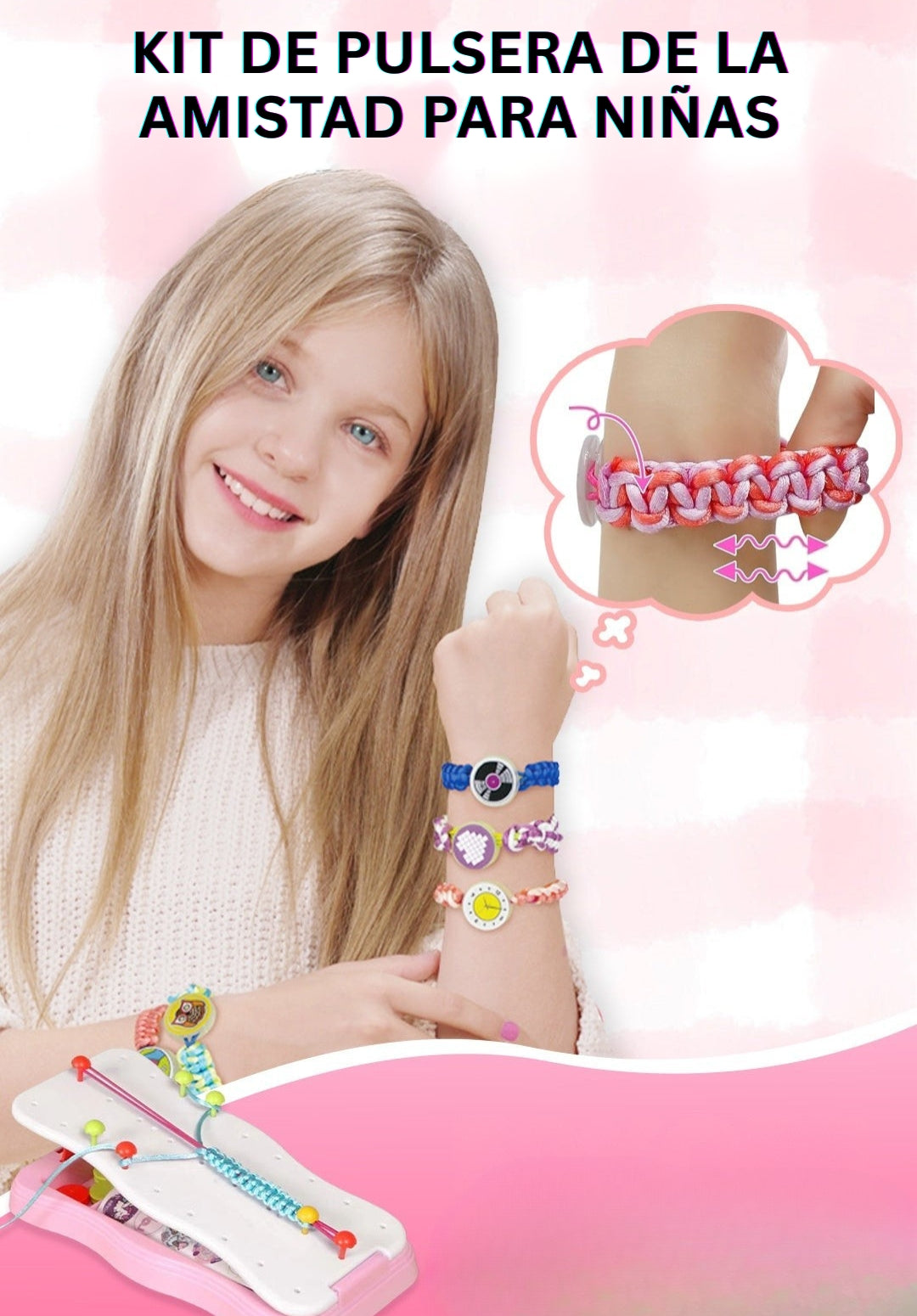 CharmCraft - Kit Para Trenzar Cuerdas a Mano