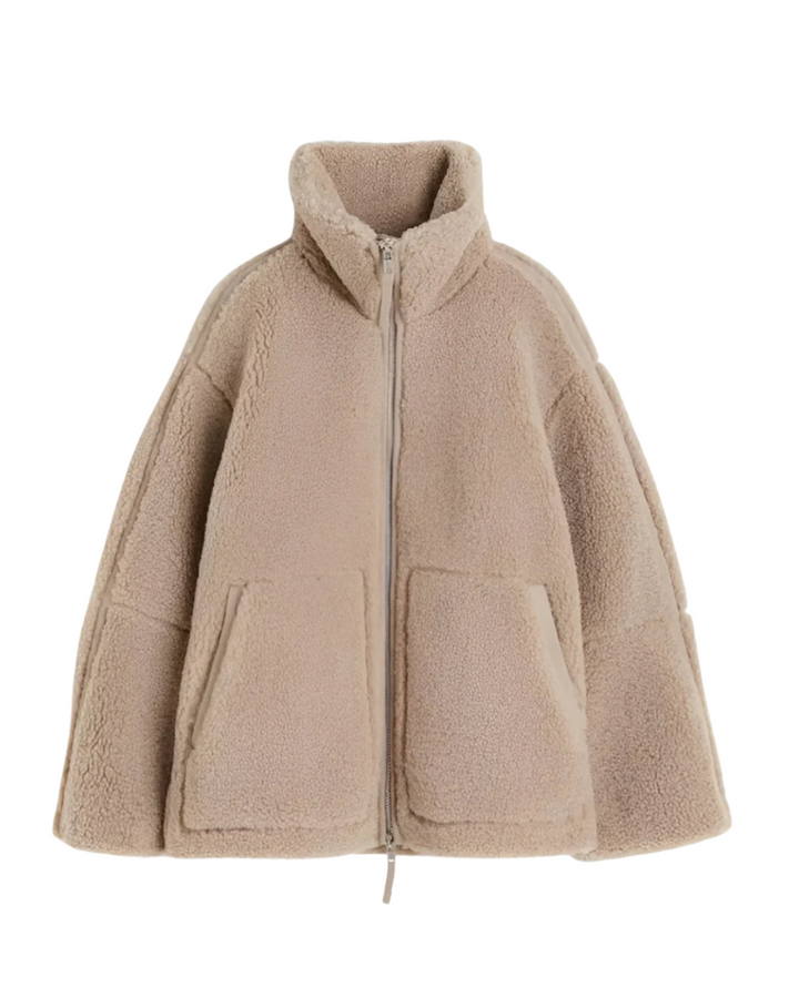 Tatjanka - Chaqueta De Lana De Cordero De Manga Larga