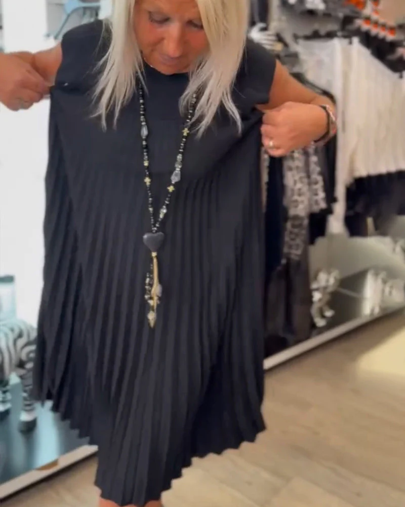 Shihua - Vestido Plisado De Moda