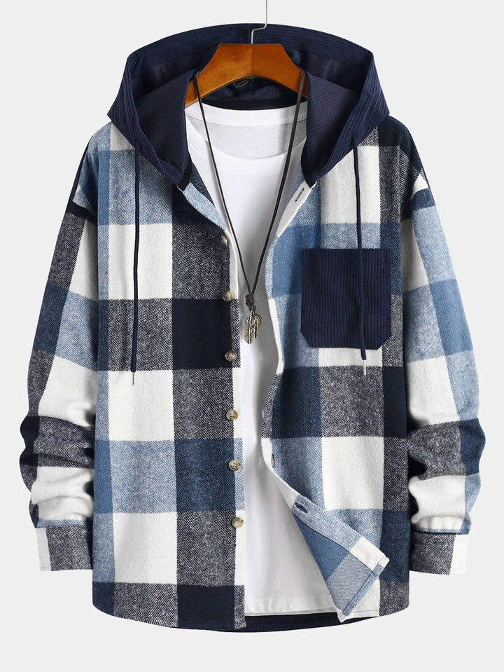 Gaston - Camisa con capucha de franela Ruit