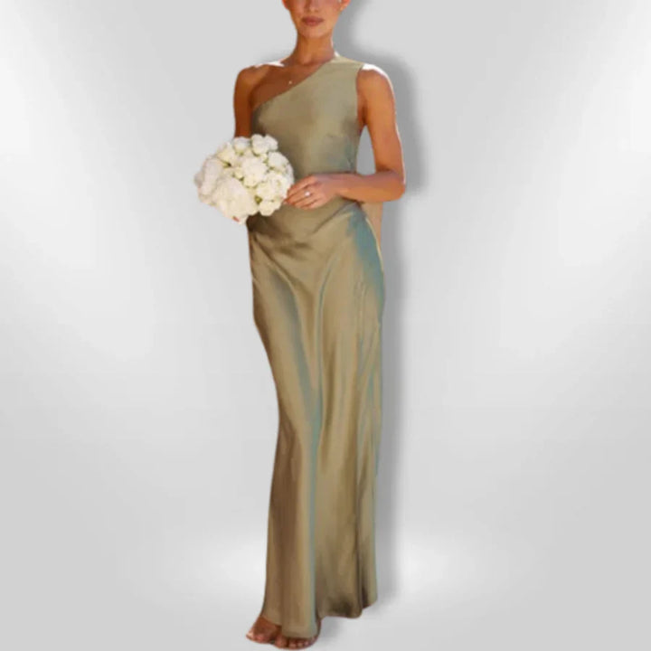 Erminia - Vestido simétrico con Abertura