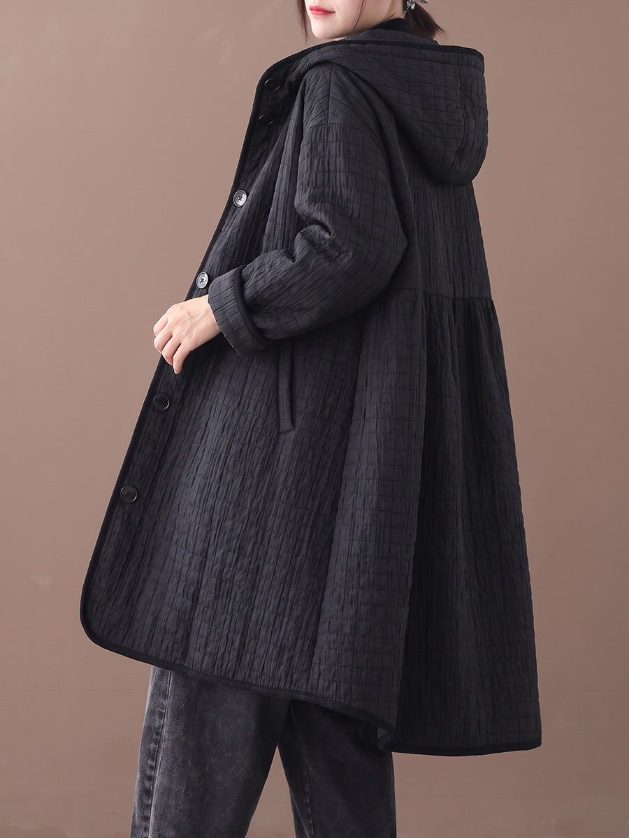 Ookami - Abrigo Informal Acolchado Con Capucha
