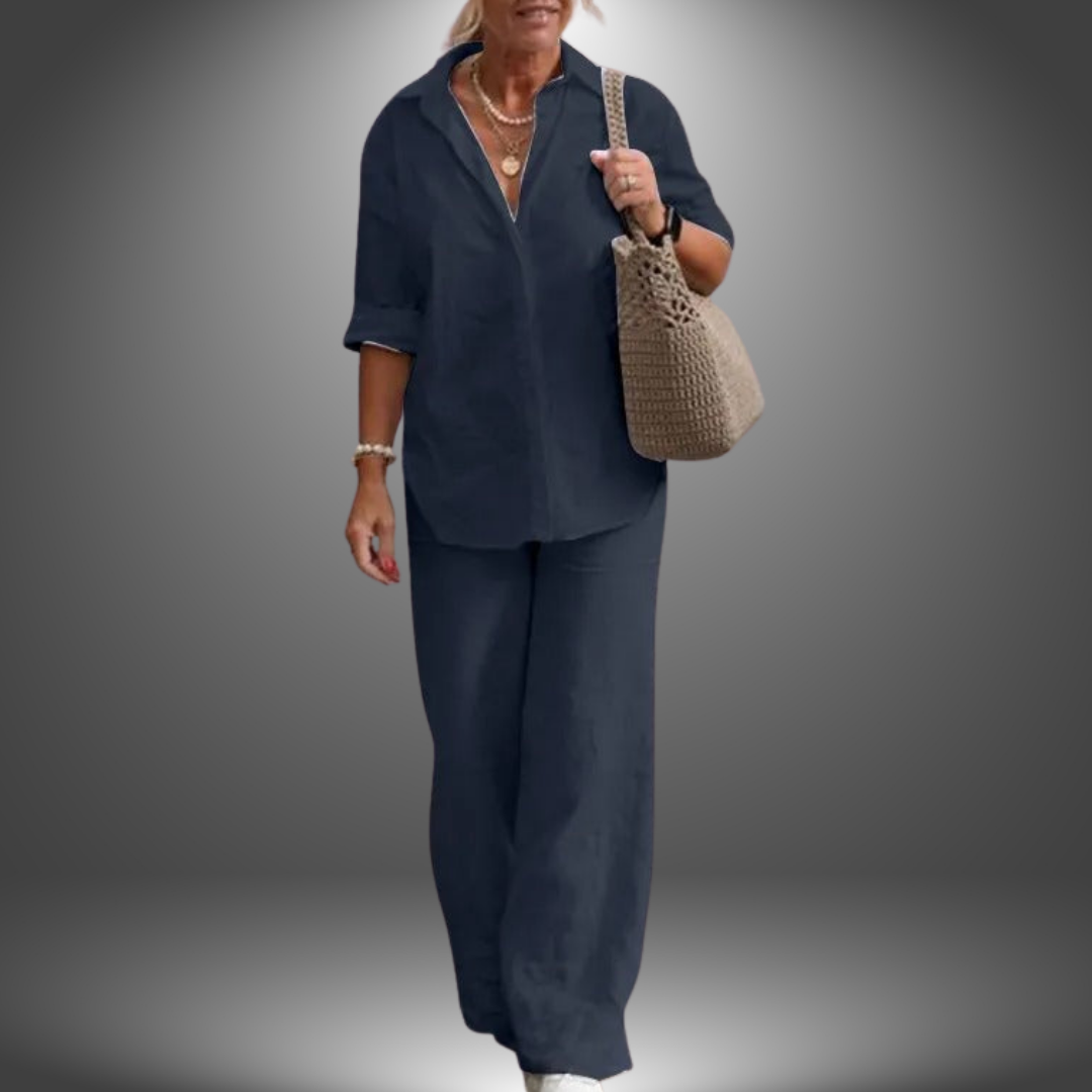 Ismini - Camisa y Pantalón de Algodón Hechos a Mano