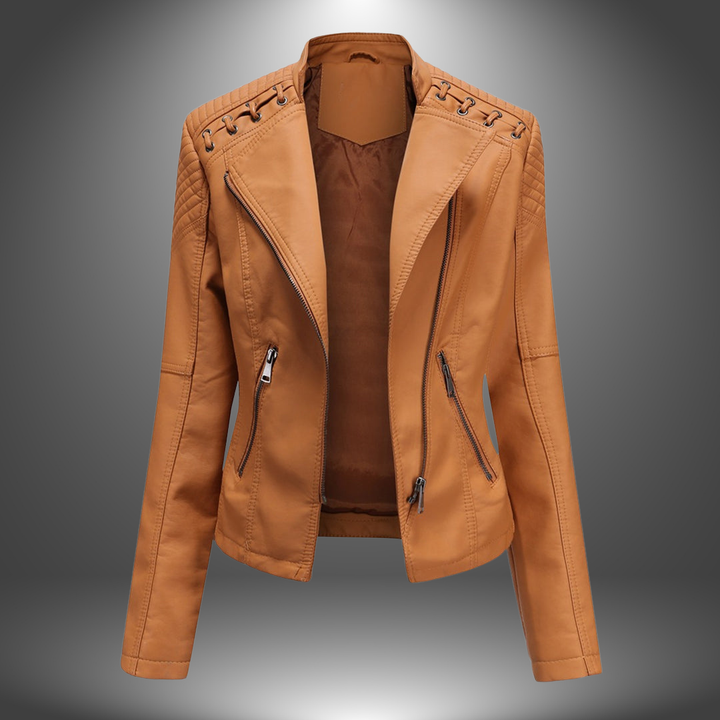 Lilia - Chaqueta De Cuero Prémium
