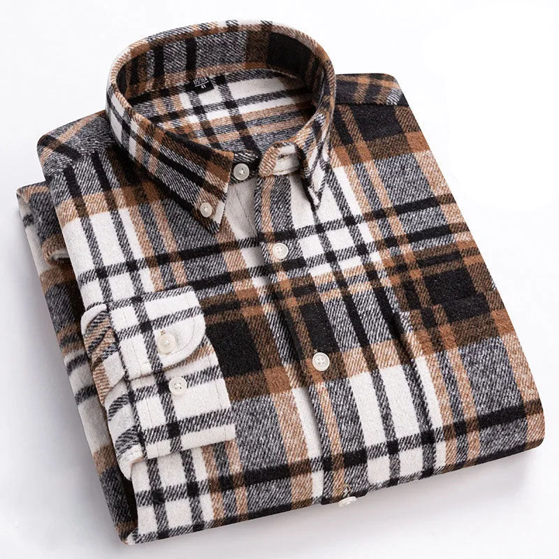 Joman - Camisa De Manga Larga a Cuadros Con Botones