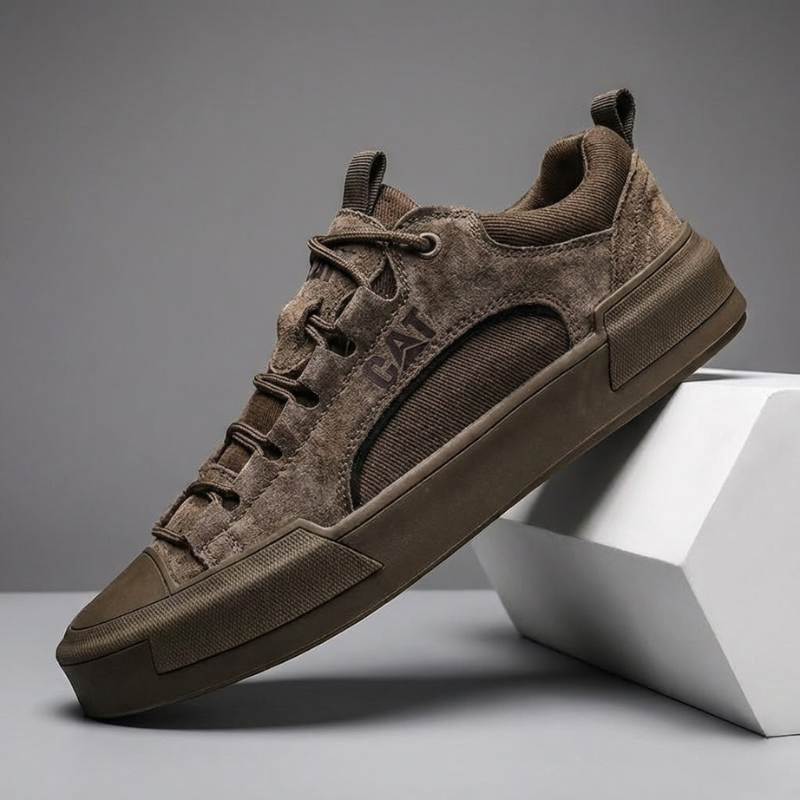 Atherton - Zapatillas Deportivas Informales de Ante Con Cordones