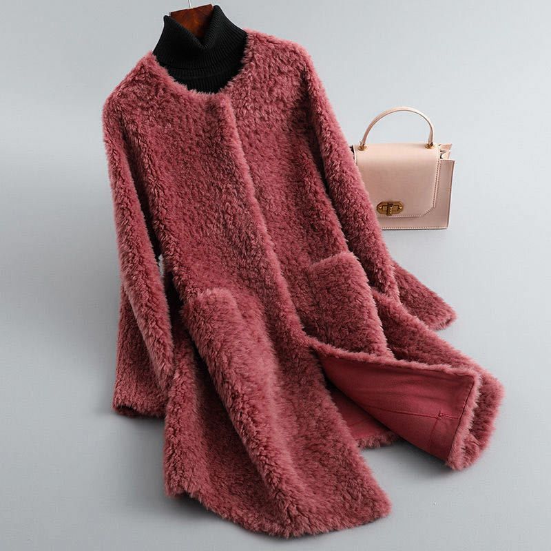 Minette - Elegante Abrigo Teddy De Piel Sintética