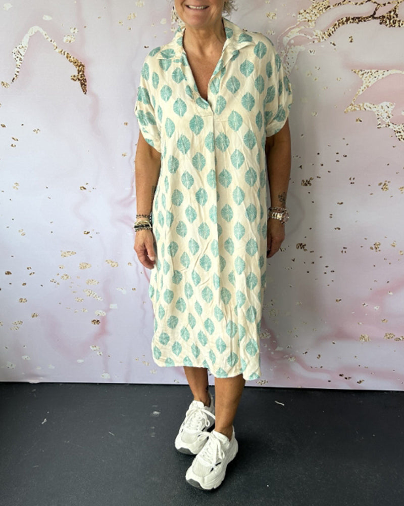 Dini - Vestido Elegante Con Cuello En V