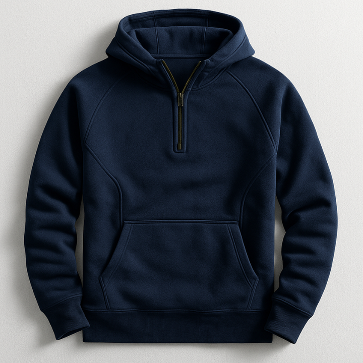 Kennet - Sudadera Con Capucha, Manga Larga Y Cremallera De UN Cuarto