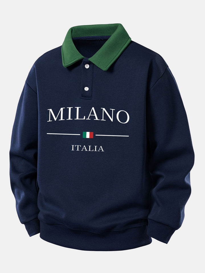 Gideon - Sudadera Polo Milano Imprimir Contraste