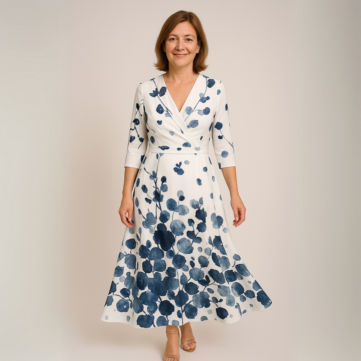 Justina - Vestido Floral de Lujo
