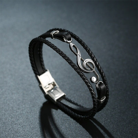 Nebil - Pulsera única Hecha a Mano de Cuero de Alta Calidad