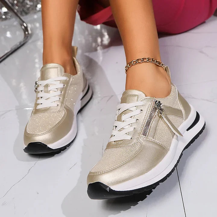 Maila - Cómodas Zapatillas Deportivas Con Cremallera Lateral
