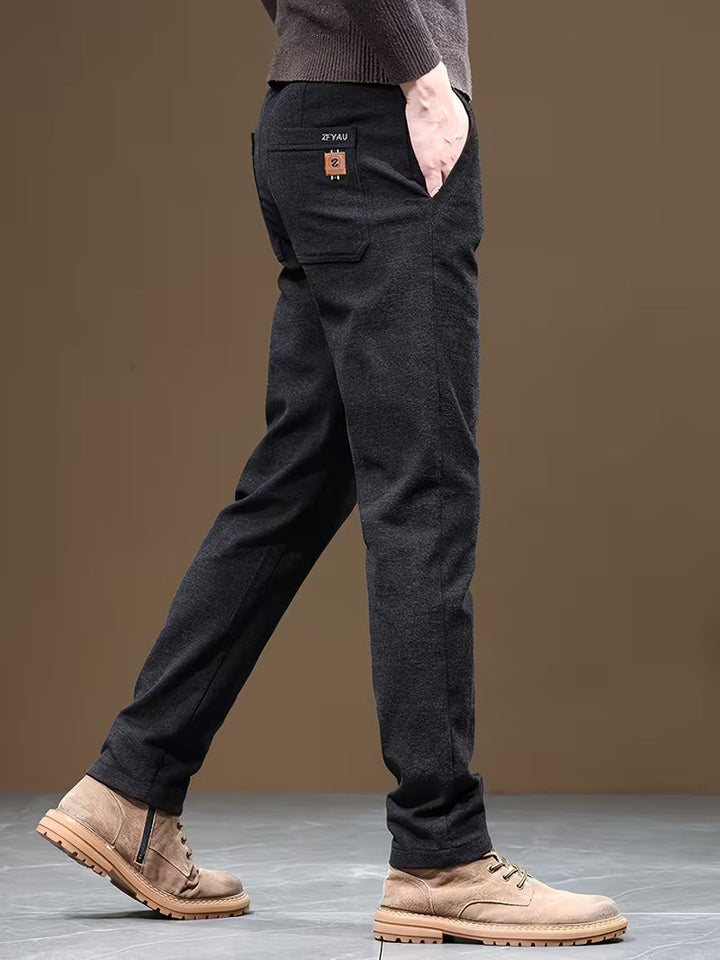 Talcott - Pantalones Informales de Corte Ajustado y Textura