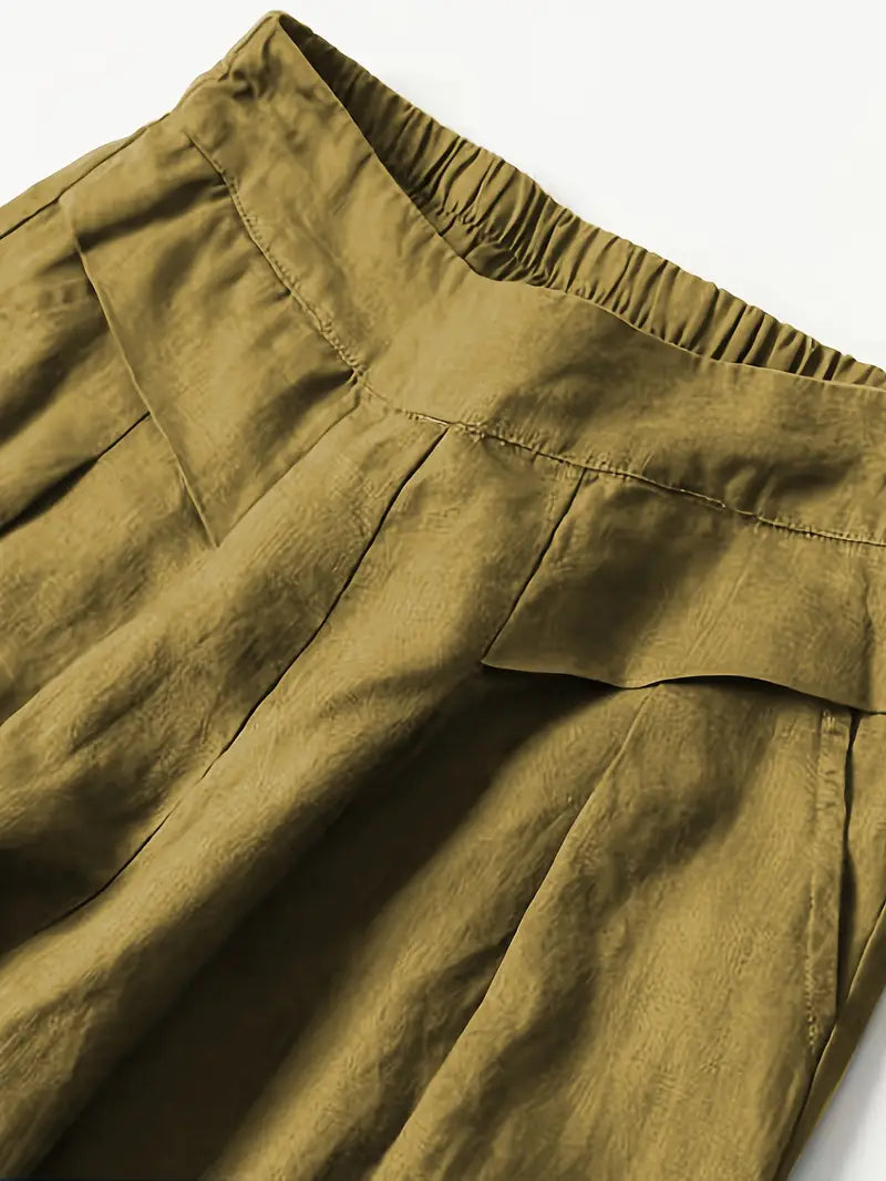 Anina - Pantalón Ancho De Lino