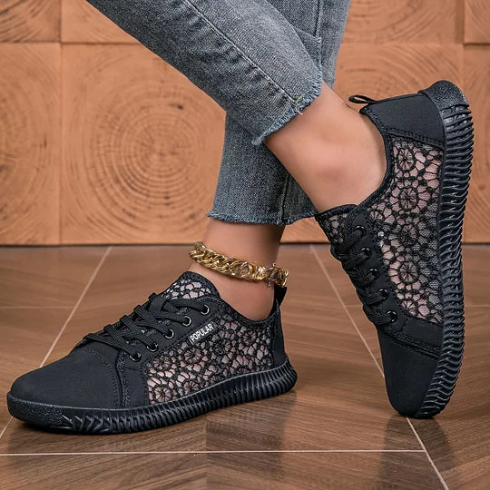 Orly - Mocasín Con Cordones y Malla Transpirable