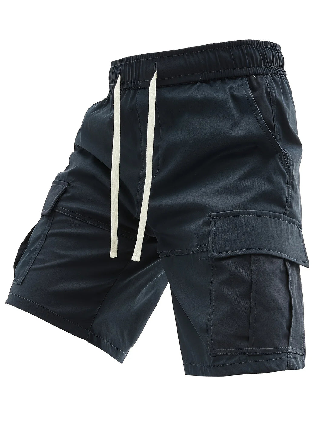 Lewand - Pantalones Cortos Cargo Elegantes y Holgados Con Bolsillo Lateral