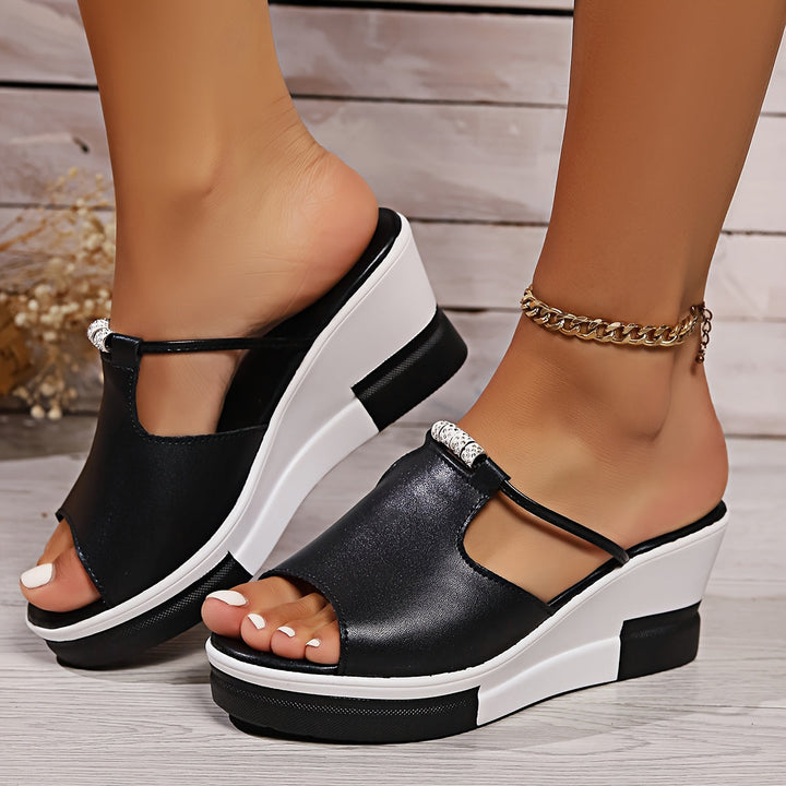 Ronya - Cómodas Sandalias Con Cuña