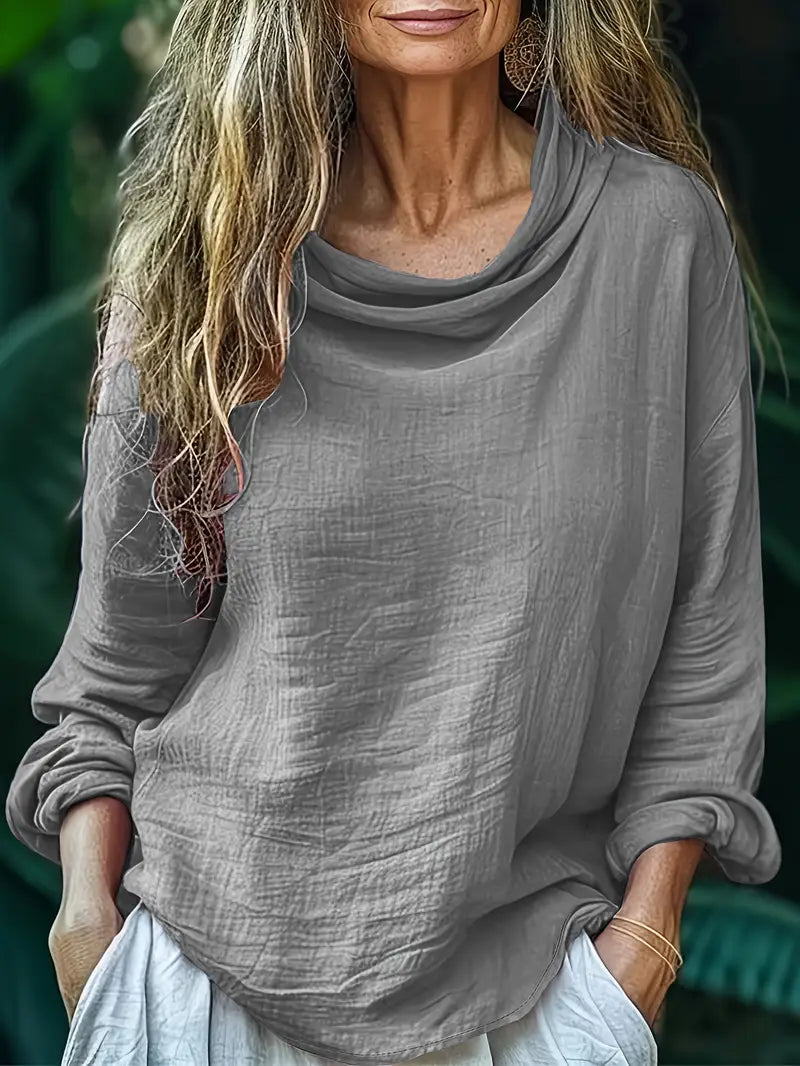 Hellen - Elegante Blusa De Manga Larga