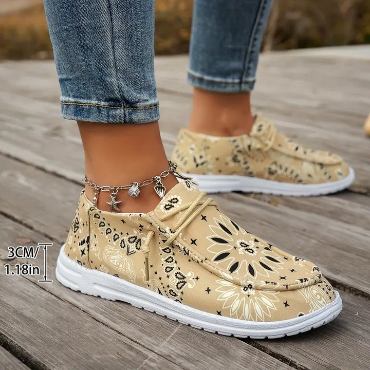 Isavella - Informal Verano Zapatos Con Estampado Floral