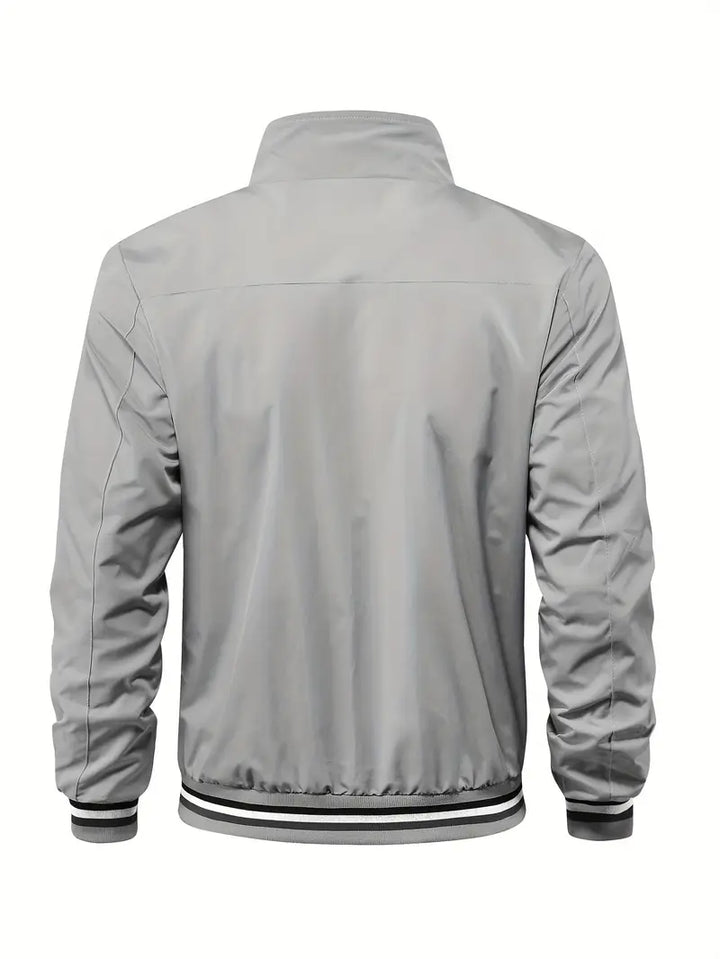 Stanton - Chaqueta Informal Con Cuello Alto Y Cremallera