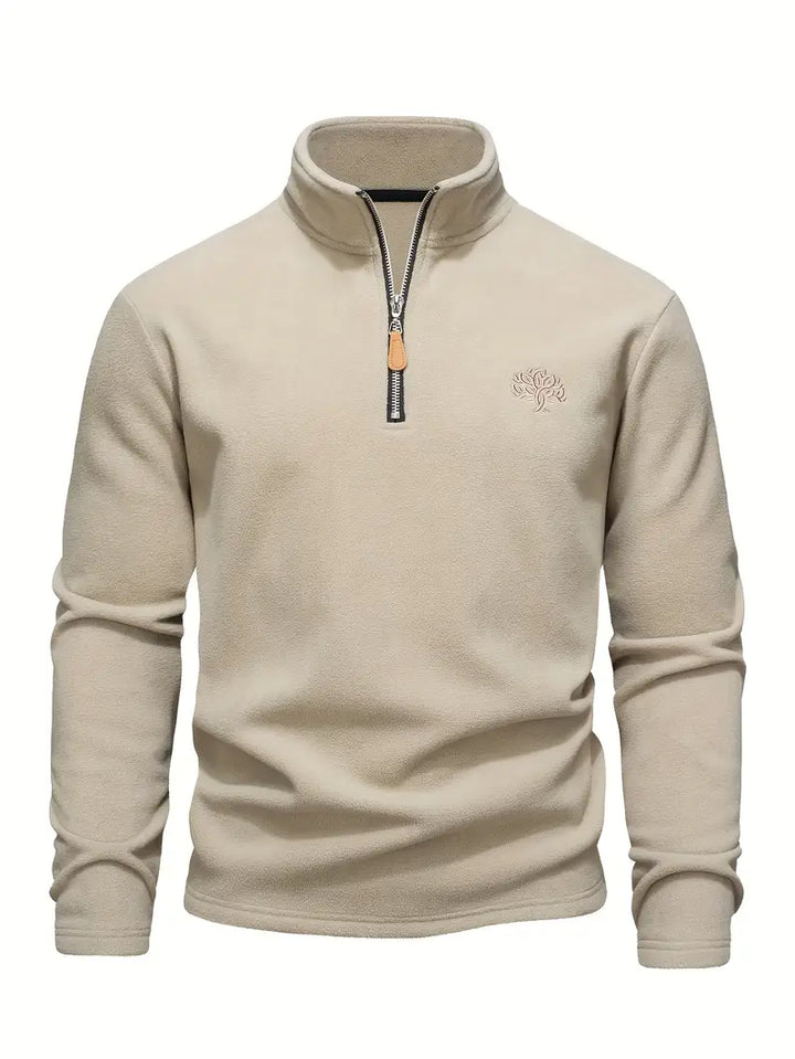 Lamar - Sudadera De Manga Larga Con Media Cremallera