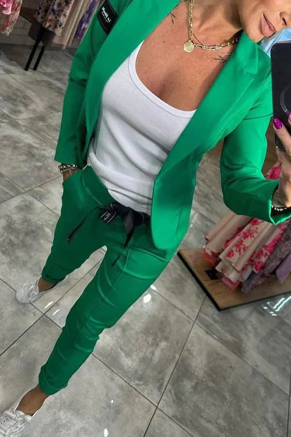 Kseniya - Elegante Conjunto De Blazer Y Pantalón