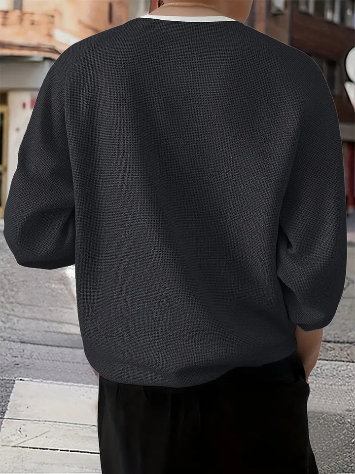 Brogan - Camisa Henley De Manga Larga y Corte Holgado