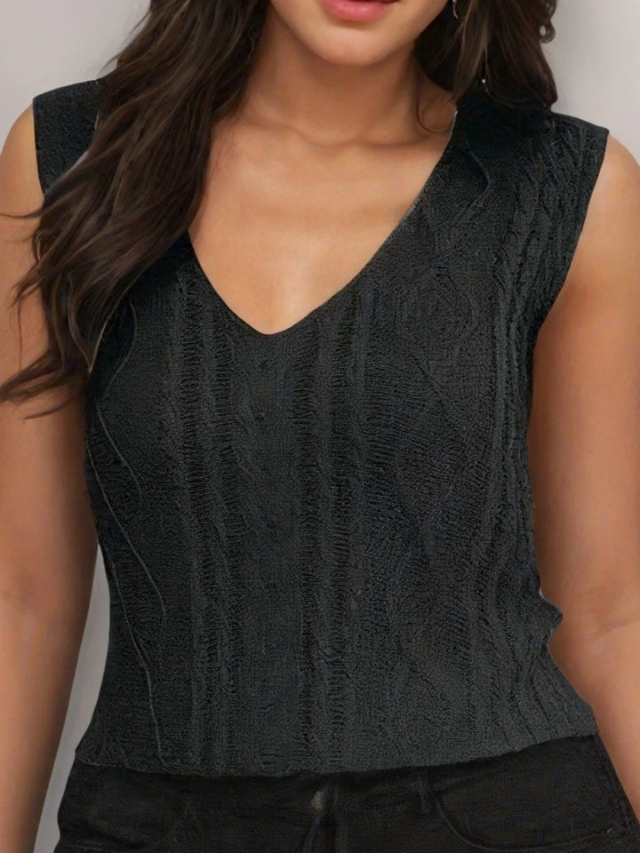 Juno - Top Informal Sin Mangas Con Cuello En V