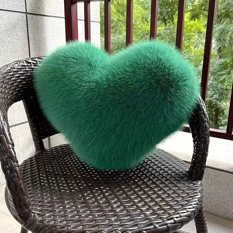 HeartNest - Bonita Almohada de Peluche con Forma de Corazón