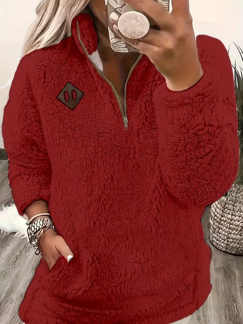 Humera - Elegante Chaqueta Con Cremallera y Manga Larga