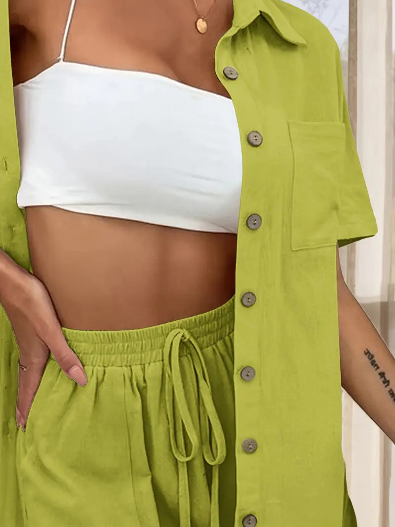 Fani - Elegante Conjunto De Verano De Dos Piezas