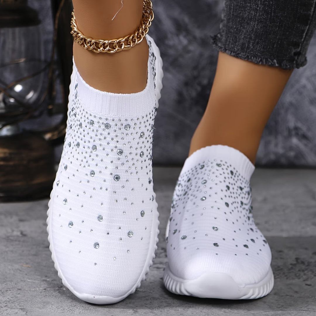 Elizaa - Zapatillas Cómodas Con Pedrería
