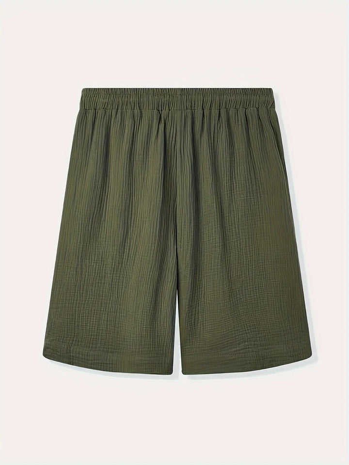 Bancroft - Elegantes Pantalones Cortos Holgados Con Bolsillos