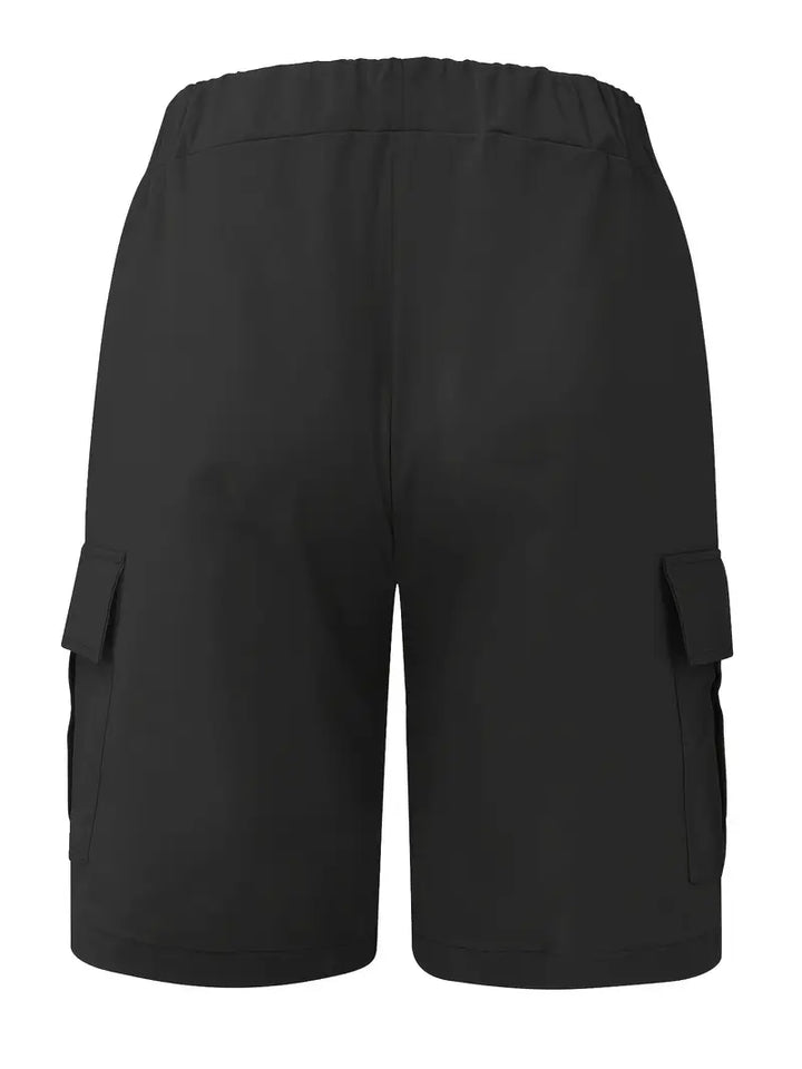 Jelte - Pantalones Cortos Cargo Informales Sin Elasticidad y Con Cordón